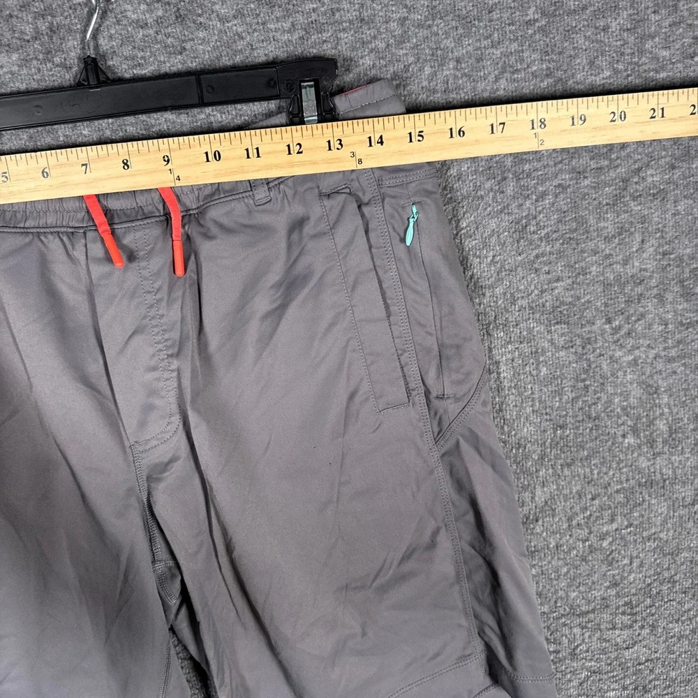 Birddogs Gym Shorts Men Medium Gray Lined Athletic Performance Drawstring Active